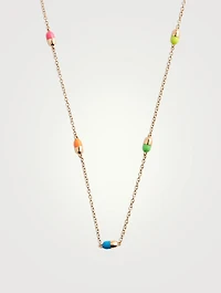 14K Gold Pill By The Yard Necklace
