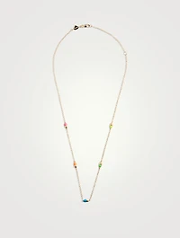 14K Gold Pill By The Yard Necklace