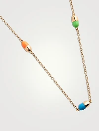14K Gold Pill By The Yard Necklace