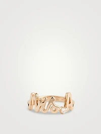 14K Gold Mrs. Ring With Diamond