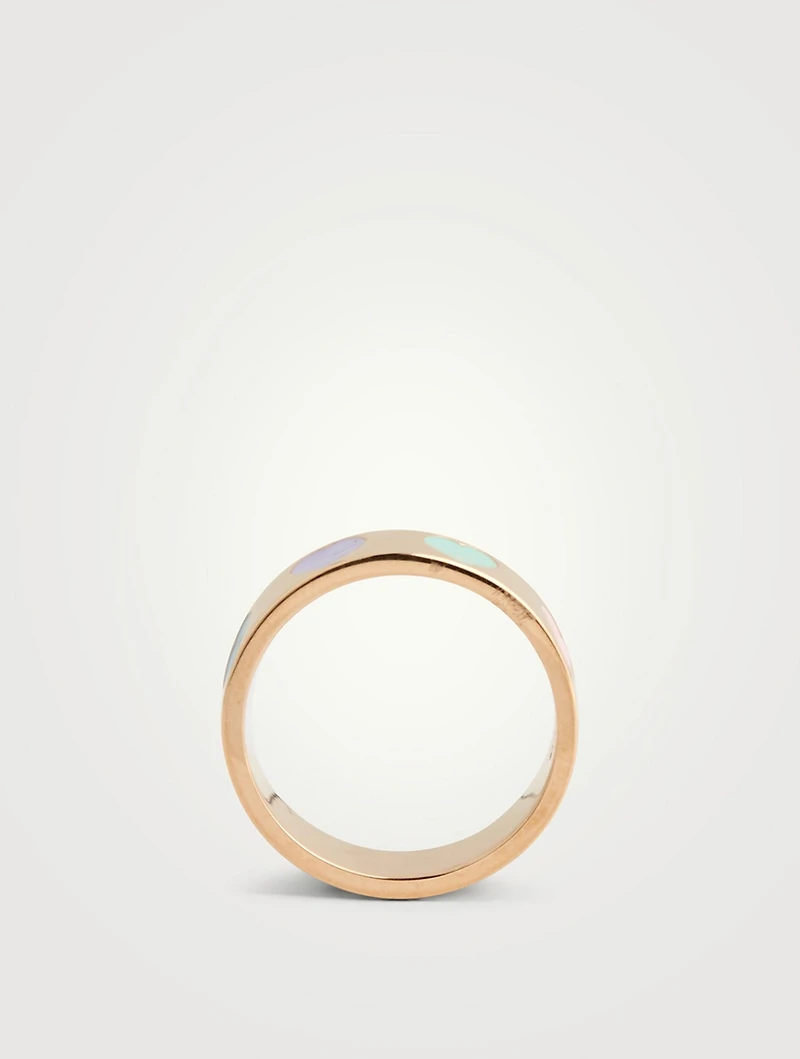 14K Gold Heart Throb Ring