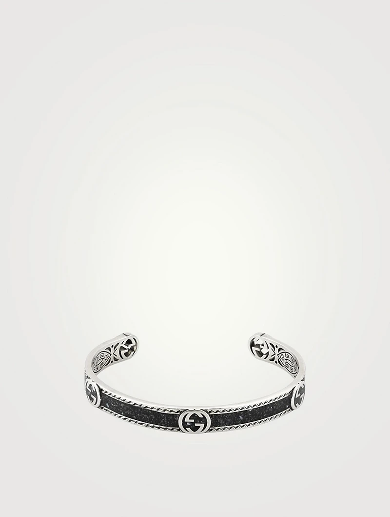 Sterling Silver Interlocking G Bangle Bracelet
