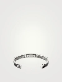 Sterling Silver Interlocking G Bangle Bracelet