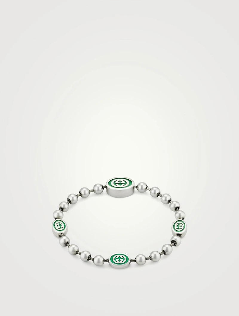 Sterling Silver Interlocking G Bracelet