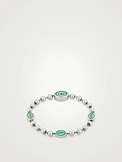 Sterling Silver Interlocking G Bracelet
