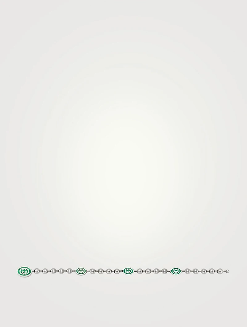 Sterling Silver Interlocking G Bracelet