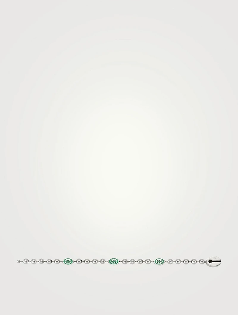 Sterling Silver Interlocking G Bracelet