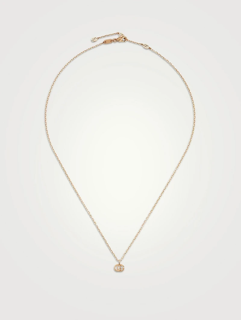 GG Running 18K Rose Gold Pendant Necklace