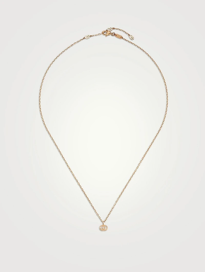 GG Running 18K Rose Gold Pendant Necklace