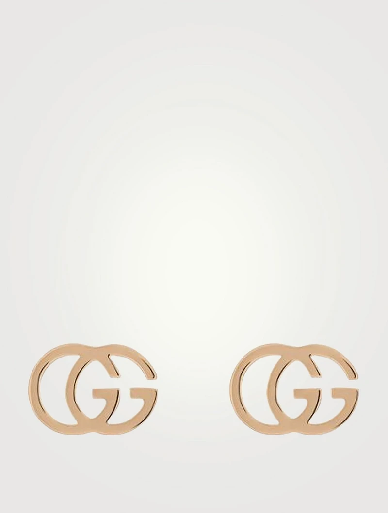 GG Running 18K Gold Stud Earrings