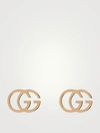 GG Running 18K Gold Stud Earrings