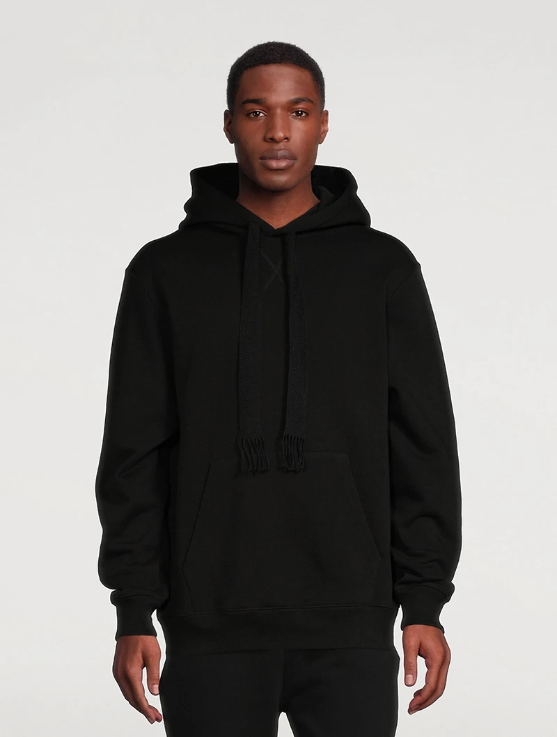 Cotton Hoodie With Neon Logo