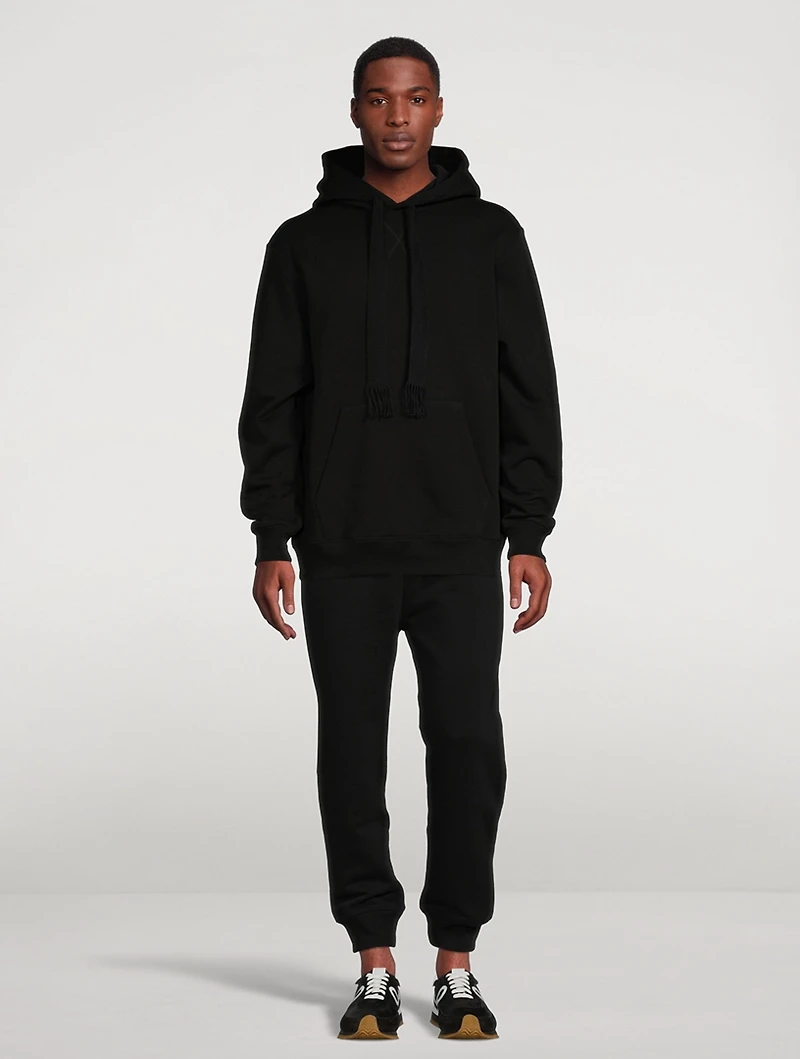 Cotton Hoodie With Neon Logo