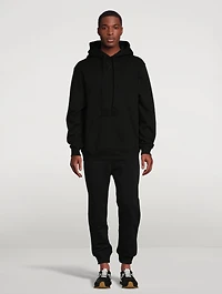 Cotton Hoodie With Neon Logo