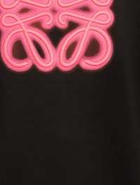 Cotton Hoodie With Neon Logo
