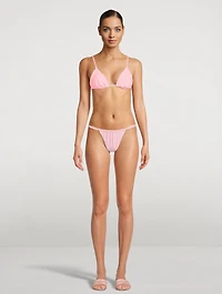 Ruched Terry Bikini Bottom