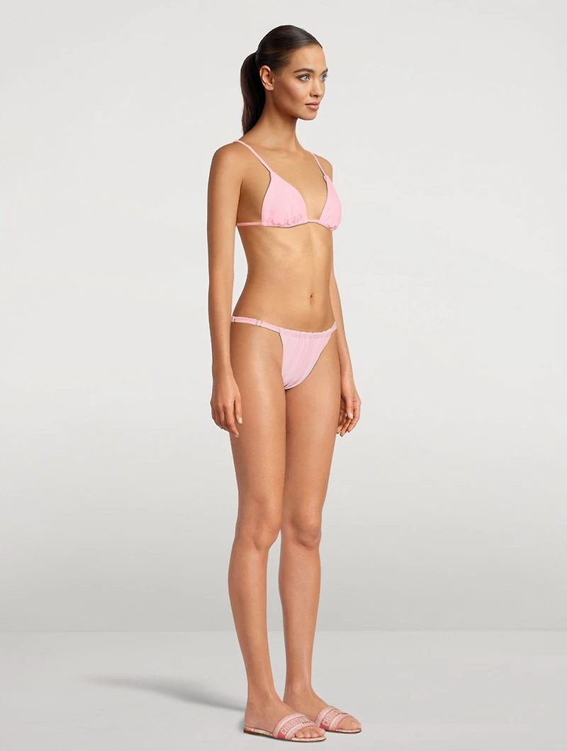 Ruched Terry Bikini Bottom