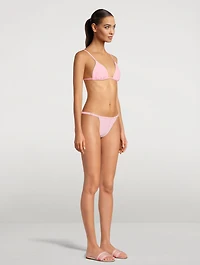 Ruched Terry Bikini Bottom