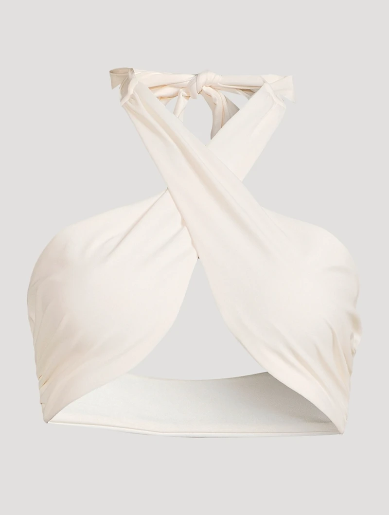 Wrap Halter Bikini Top