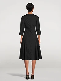 Cotton Poplin Midi Dress