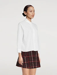 Cotton Shirt Stripe Print