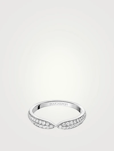Pont de Paris Platinum Ring With Diamonds