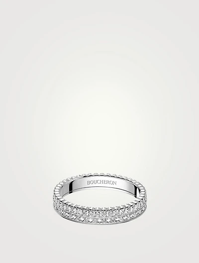 Quatre Radiant Edition 18K White Gold Ring With Diamonds