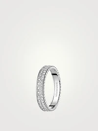Quatre Radiant Edition 18K White Gold Ring With Diamonds
