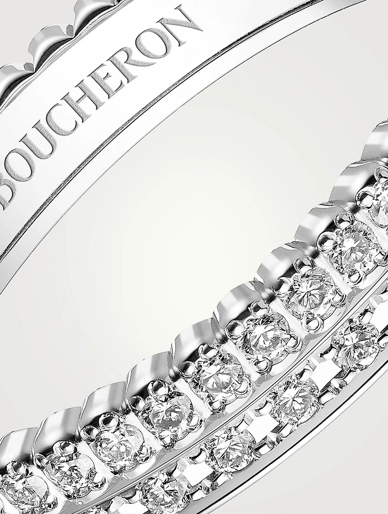 Quatre Radiant Edition 18K White Gold Ring With Diamonds