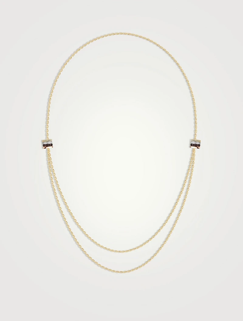 Quatre Classique 18K Gold Necklace With Diamonds