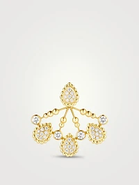 Serpent Bohème Solarité 18K Gold Stud Earring With Diamonds