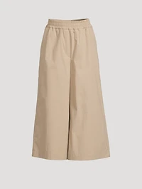 Cropped Wide-Leg Trousers