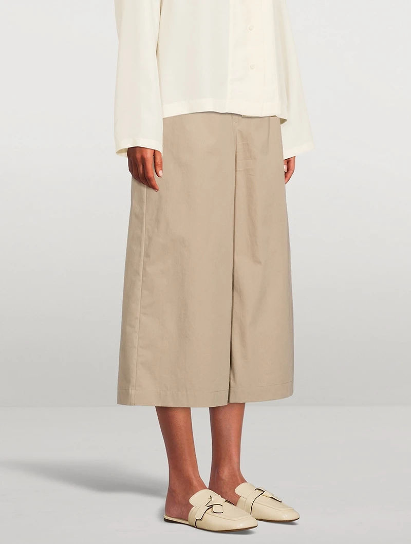 Cropped Wide-Leg Trousers