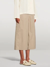 Cropped Wide-Leg Trousers