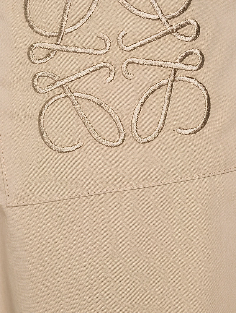 Cropped Wide-Leg Trousers
