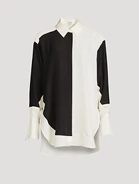 Bicolour Silk Shirt