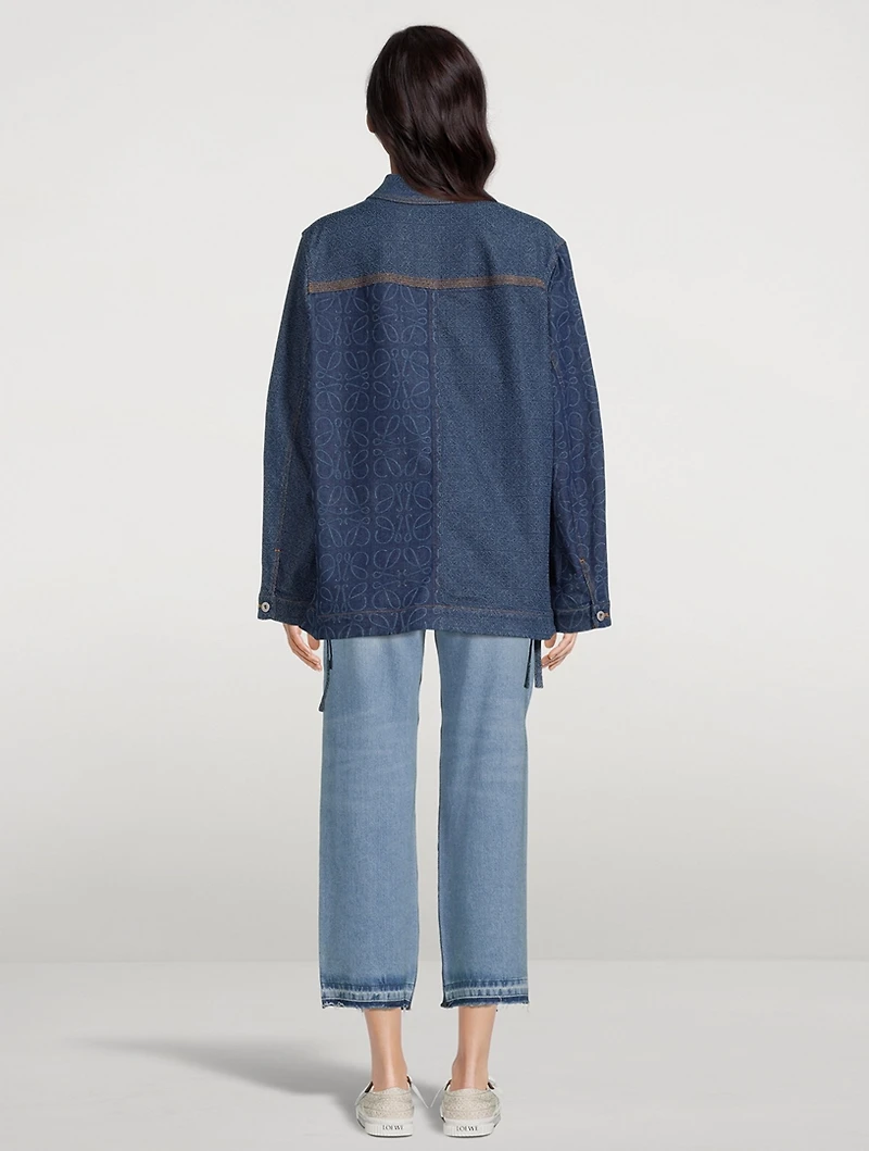Workwear Denim Jacket Anagram Print