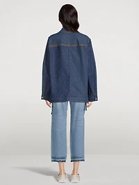 Workwear Denim Jacket Anagram Print