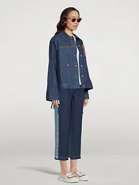 Workwear Denim Jacket Anagram Print