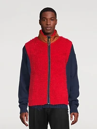 Wool-Blend Zip Vest