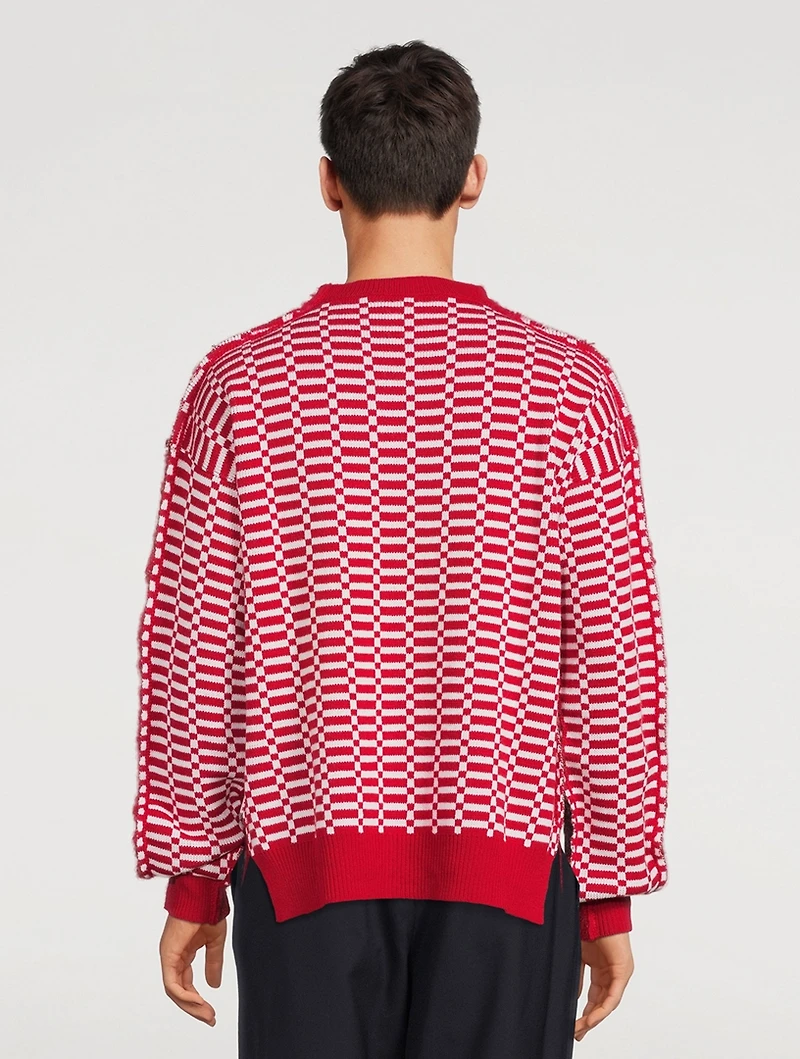 Wool And Mohair Patchwork Sweater