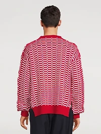 Wool And Mohair Patchwork Sweater