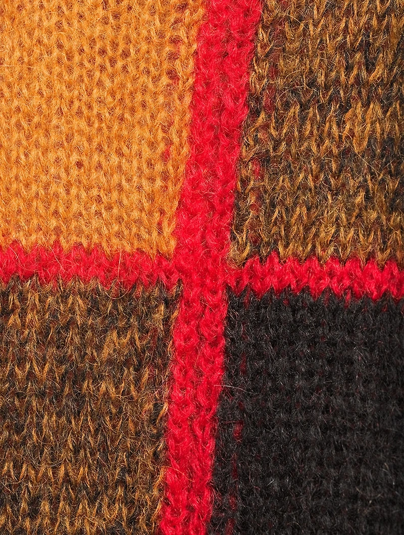 Wool And Mohair Patchwork Sweater
