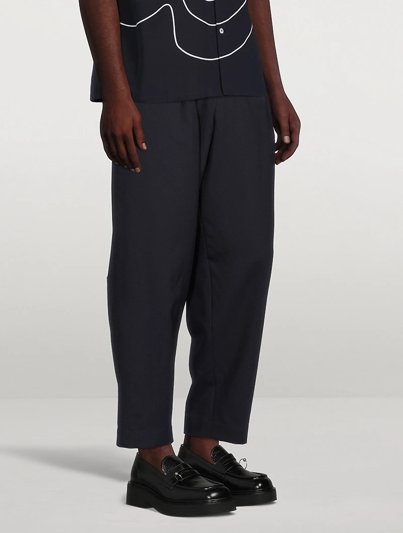 Pierced Leather Loafers