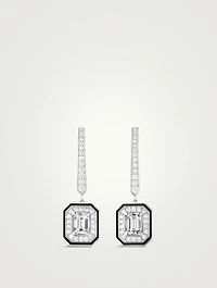 Vendôme Liseré 18K White Gold Drop Earrings With Diamonds