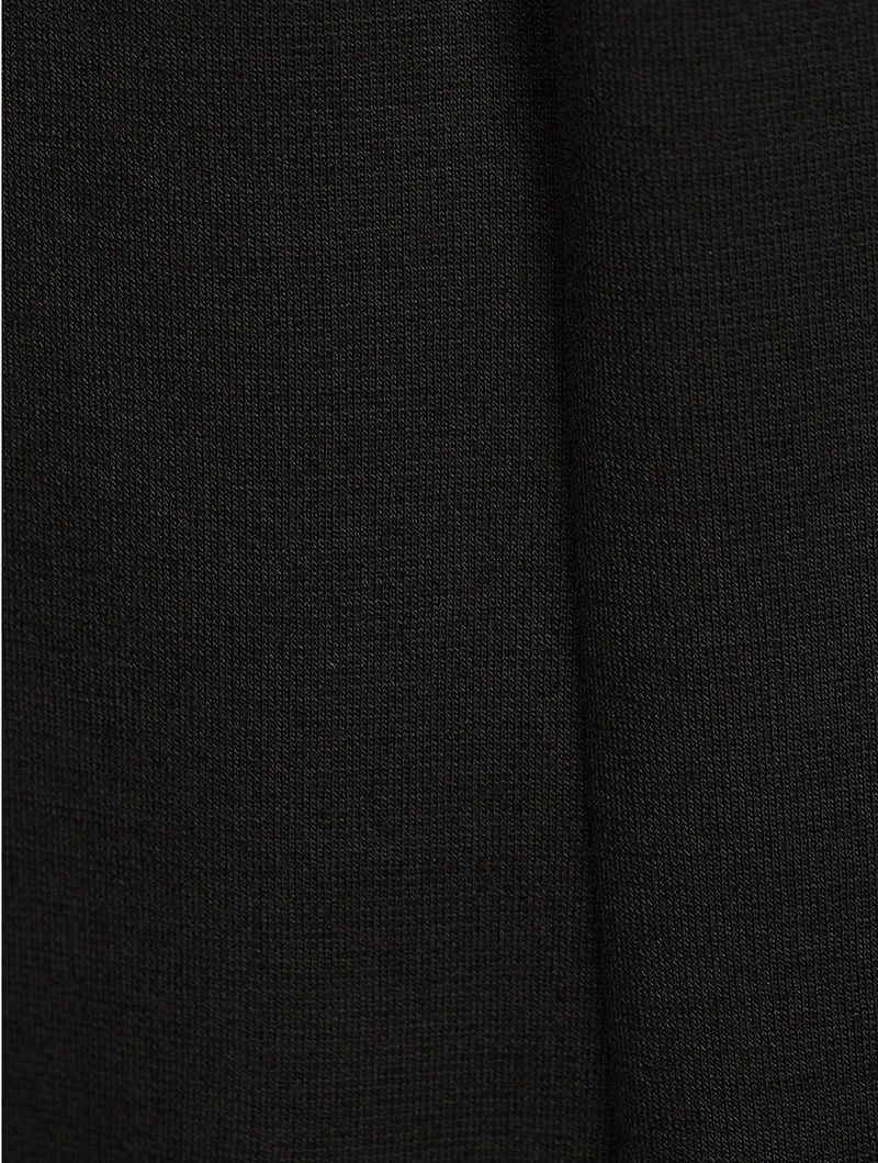 Logo-Band Wool Mini Dress