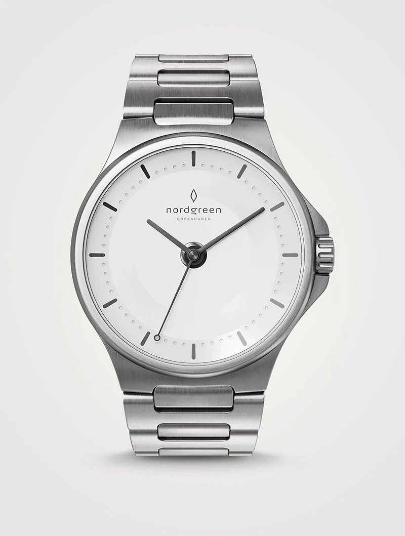 Guardian Brushed Silver H-Link Watch