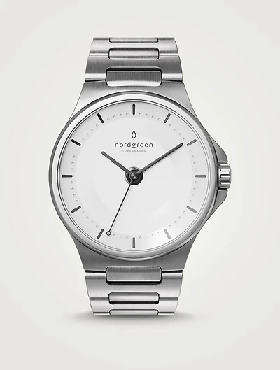 Guardian Brushed Silver H-Link Watch