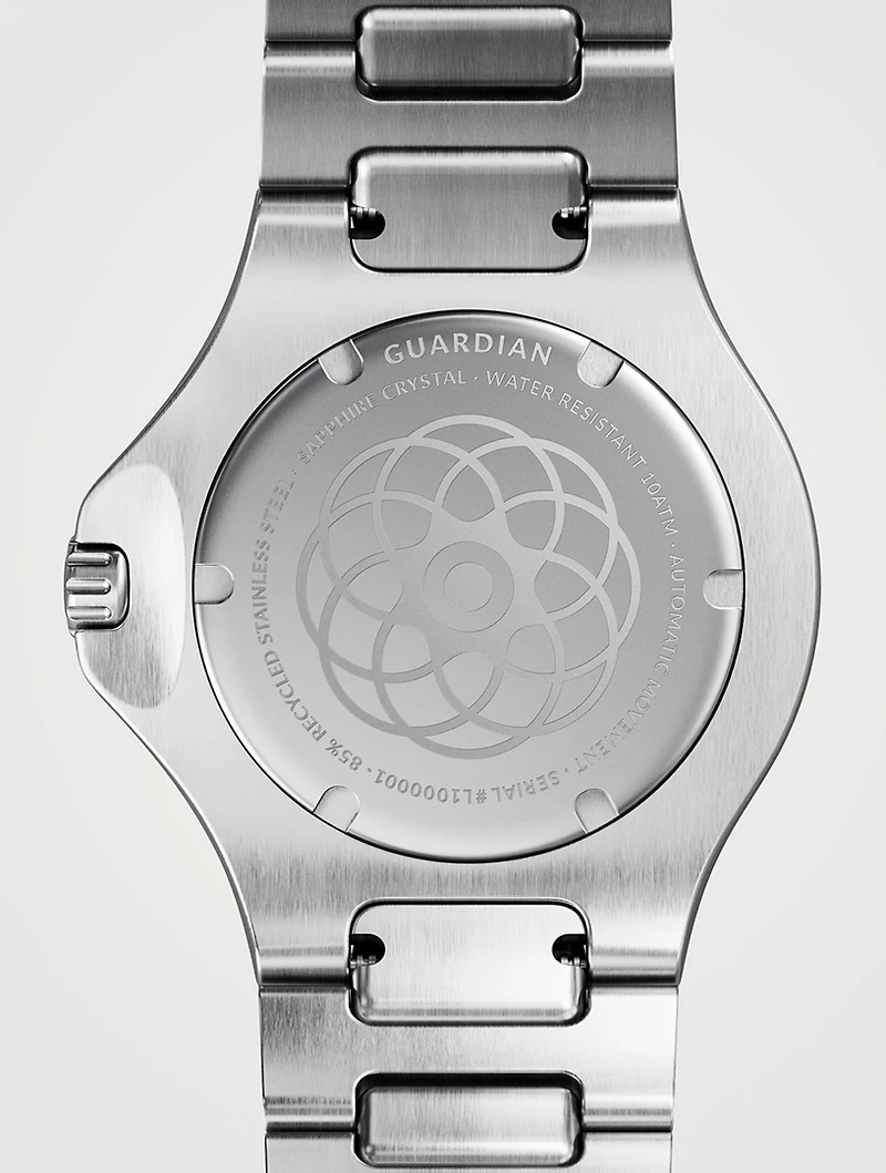 Guardian Brushed Silver H-Link Watch