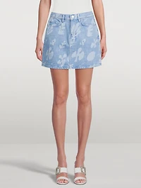 Le Mini Denim Skirt